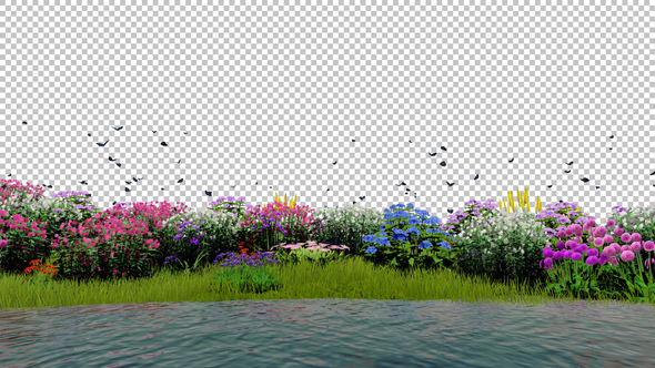 Flower Field Background alt