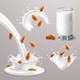 Almond Milk Set - GraphicRiver Item for Sale