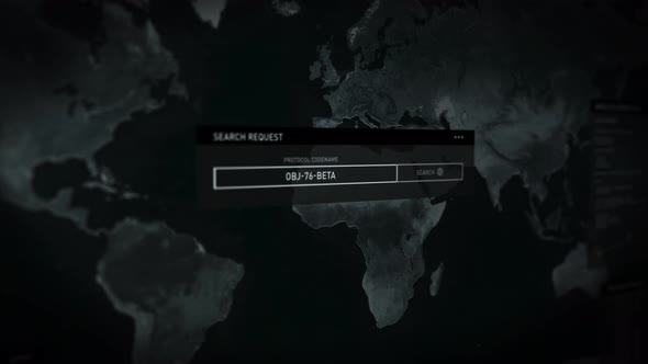 Computer software searching for ongoing military conflicts around Damascus. UI alt