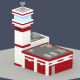 Low Poly Fire Department - 3DOcean Item for Sale