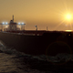 Oil Tanker on Sunset 4k - VideoHive Item for Sale