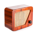 Old Wooden Radio Isolated with Clipping Path. - PhotoDune Item for Sale