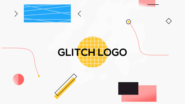 Shape Glitch Logo Reveal alt