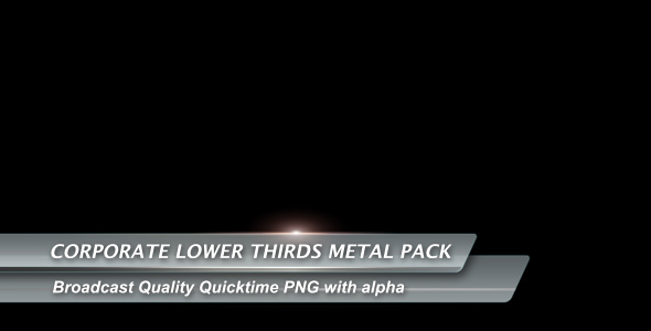Corporate Lower Thirds Metal Pack