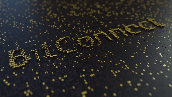 BitConnect Word Made of Moving Golden Numbers alt