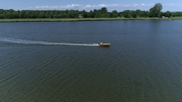 Speeding Fishing Boat