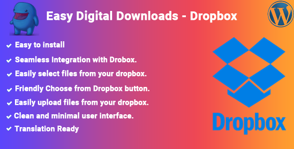 Easy Digital Downloads - Dropbox