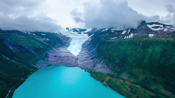 Svartisen Glacier in Norway 