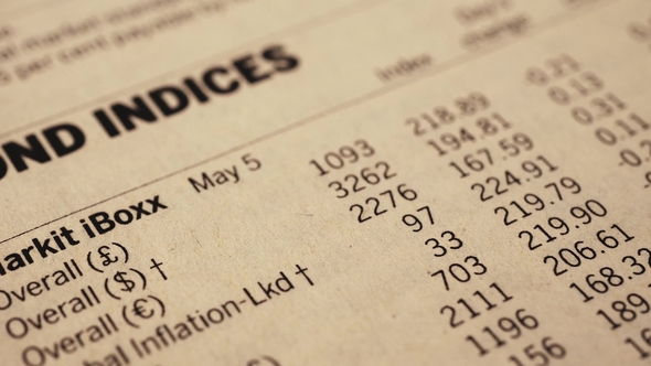 Bond Indices in the Economic Section of Newspaper