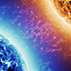Blue Fire Star vs Red Star in Space - VideoHive Item for Sale