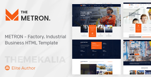 METRON - Industrial Business HTML Template