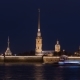 Peter and Paul Fortress Night  Is the Original Citadel of St. Petersburg, Russia. - VideoHive Item for Sale
