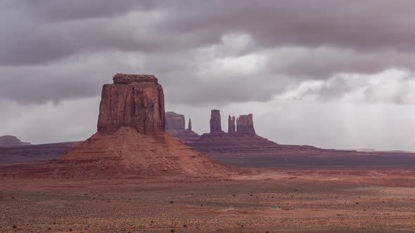 Monument Valley, Utah Artist Point Cloudscape Day