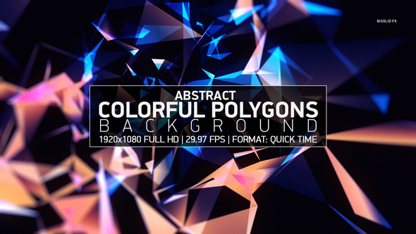 Abstract Colorful Polygons Background alt