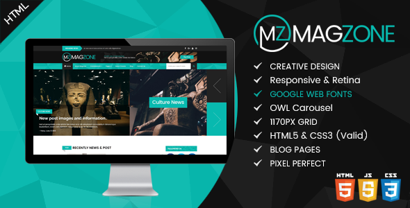 Magzone - Magazine, News and Business Blog HTML5