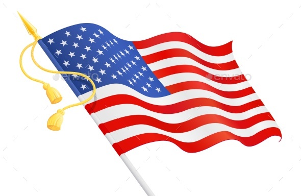 USA Flag at Handle