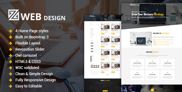 Web Design - Responsive One Page HTML Template