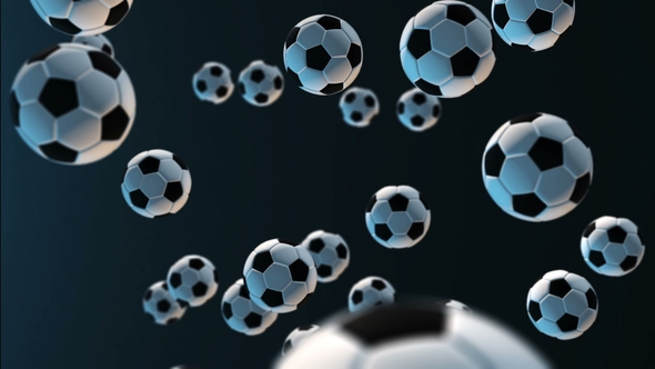 Soccer Ball Against Dark Blue alt