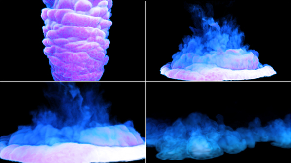 Color Smoke Falling Down alt