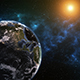 Earth with Sunset from Space with Milky Way in the Background - VideoHive Item for Sale