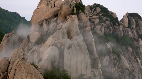 Ulsanbawi Rock. Mountain in Seoraksan National Park, South Korea