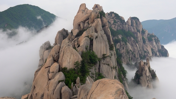 Ulsanbawi Rock in Seoraksan National Park, South Korea