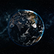 Realistic Earth Rotating in Space Globe as it Gets Dark You See Cities - VideoHive Item for Sale