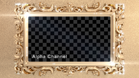 Frame Gold Glitter alt