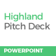 Highland Pitch Deck PowerPoint Template - GraphicRiver Item for Sale