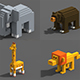 Voxel Animals - 3DOcean Item for Sale