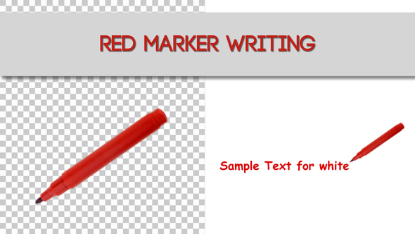Red Marker Writing