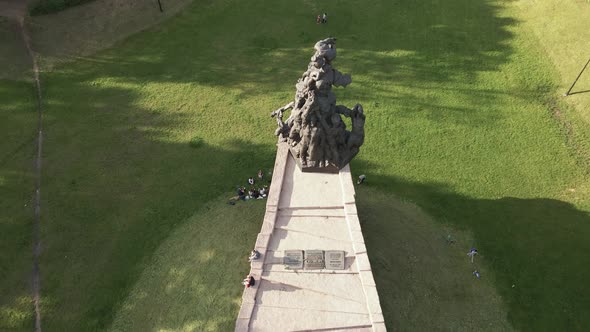 Kyiv, Ukraine: Babi Yar. Memorial Mass Murder of Jews. Aerial View