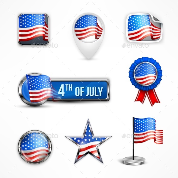 Independence Day Icons