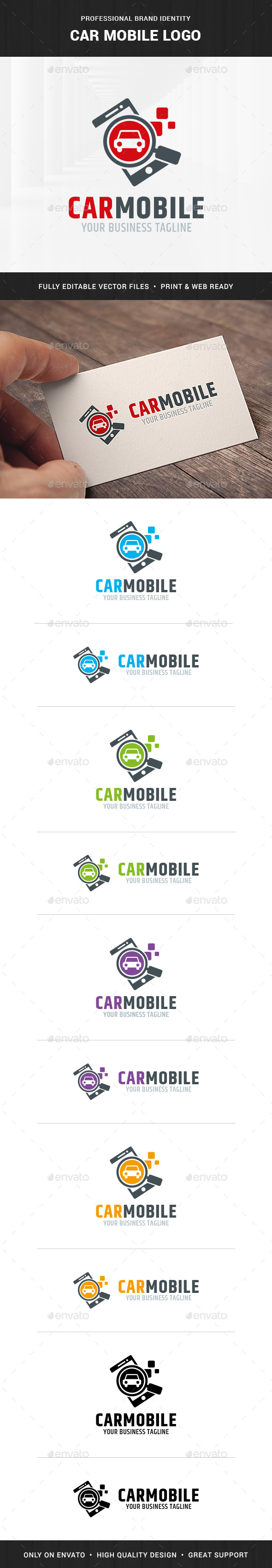 Car Mobile Logo Template