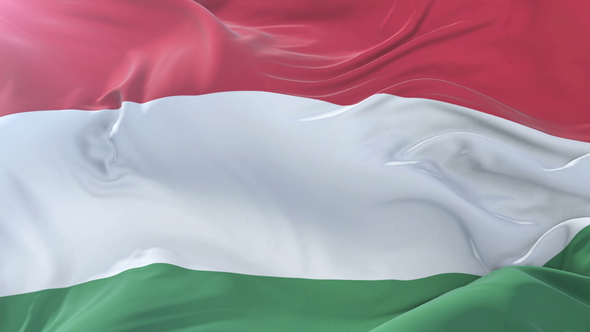 Flag of Hungary Waving