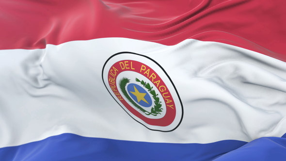Paraguay Flag Waving