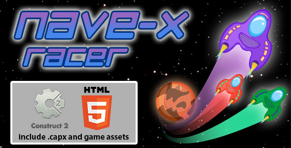 Nave X Racer - HTML5 Game Template (Construct 2)
