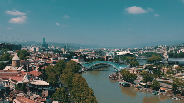 Tbilisi aerial view Georgia