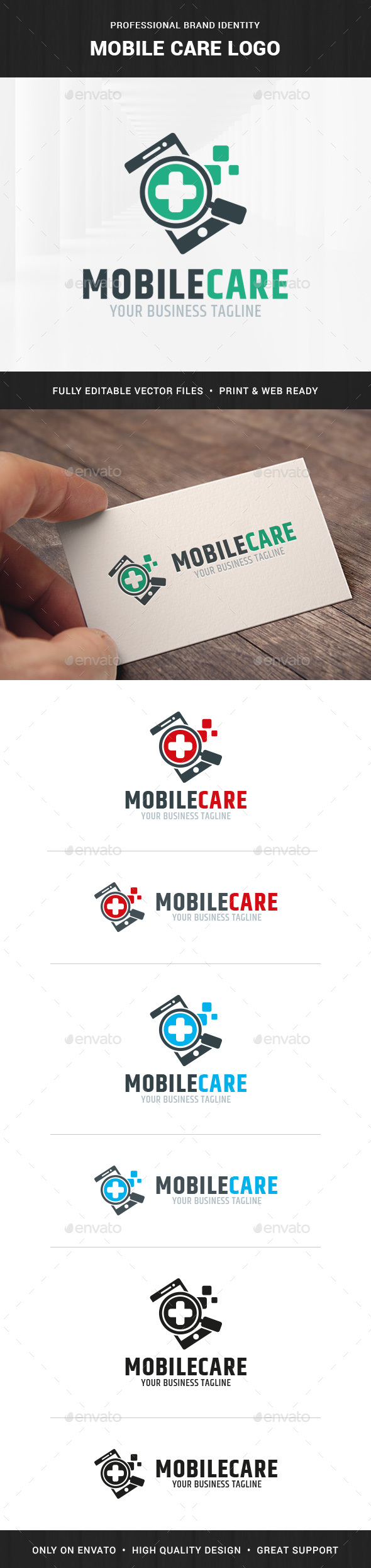 Mobile Care Logo Template