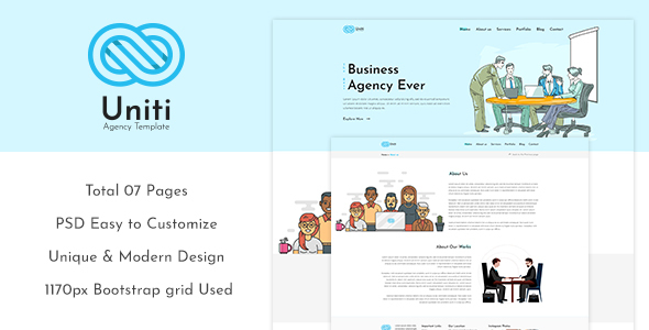 Unity – Corporate/Agency PSD Template – 0 Sold!