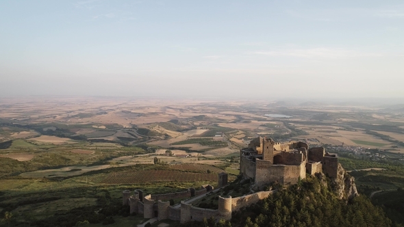 Ancient Medieval Loarre Castle in Huesca Aragon Spain