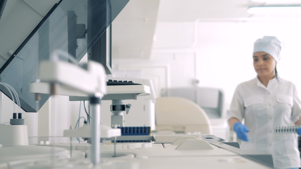 Medical Equipment Works in a Laboratory alt