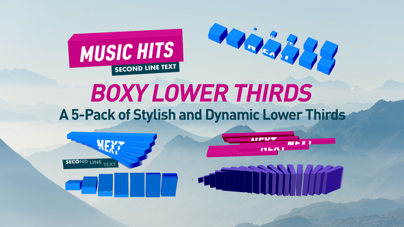 Boxy Lower Thirds Pack