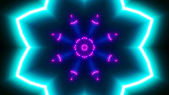 VJ Neon Light Background 4K Loop 06