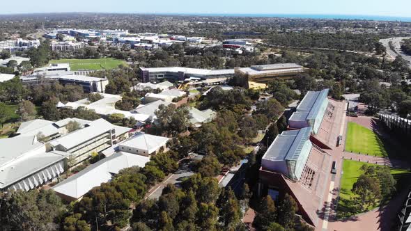 Aerial View of a University Campus in Australia