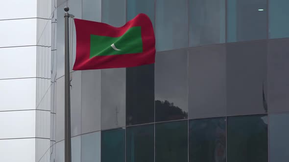 Maldives Flag Background 2K
