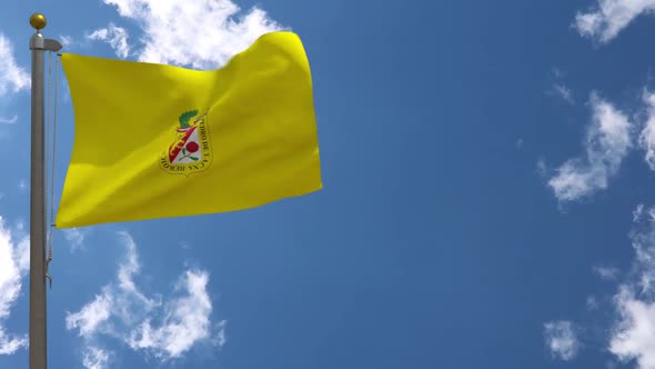 Tacna Flag (Peru) On Flagpole