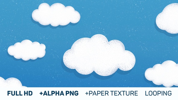 Happy Background & Paper Clouds