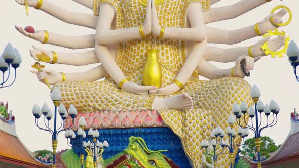 Guanyin with 18 arms Statue at Wat Plai Laem (Temple), Ko Samui, Thailand