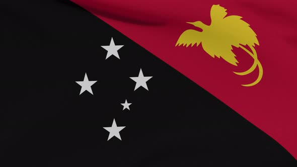 Flag Papua New Guinea Patriotism National Freedom Seamless Loop